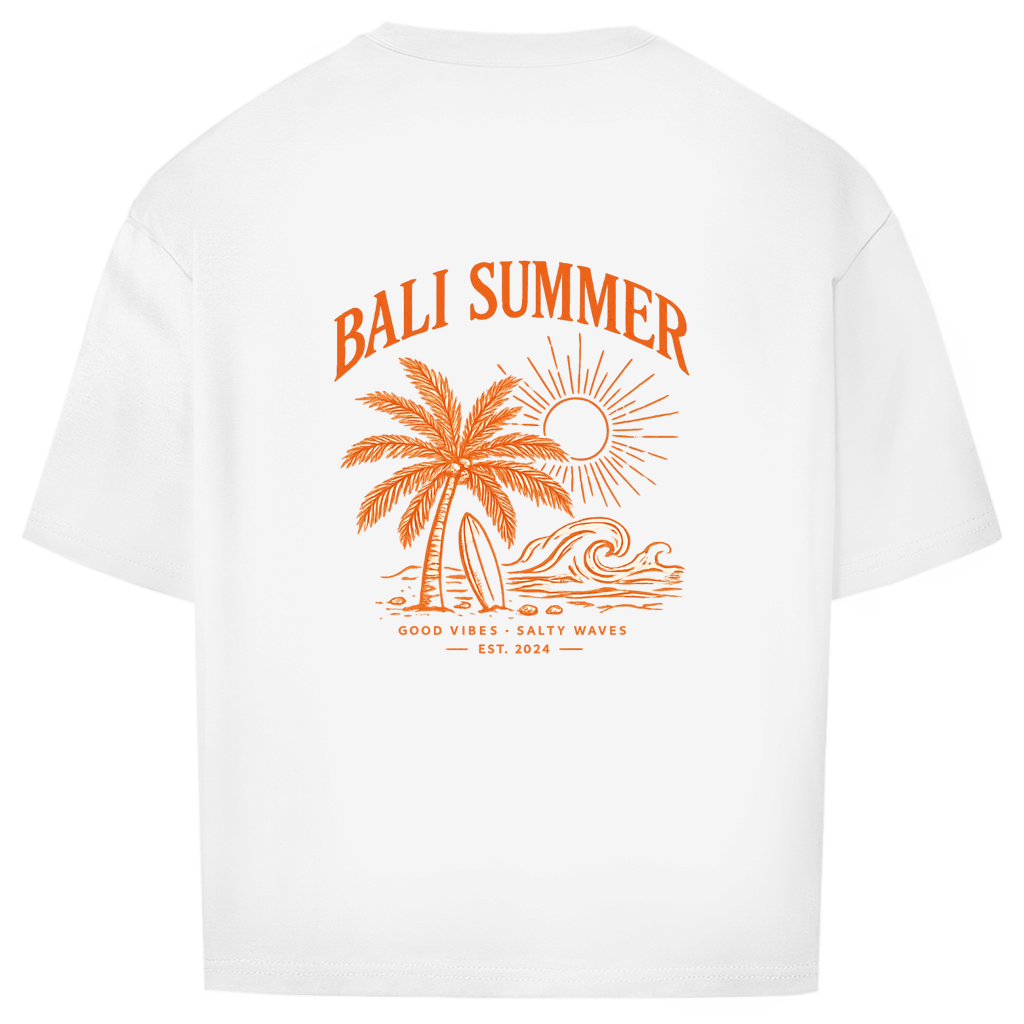 Oversize T-Shirt Bali summer orange
