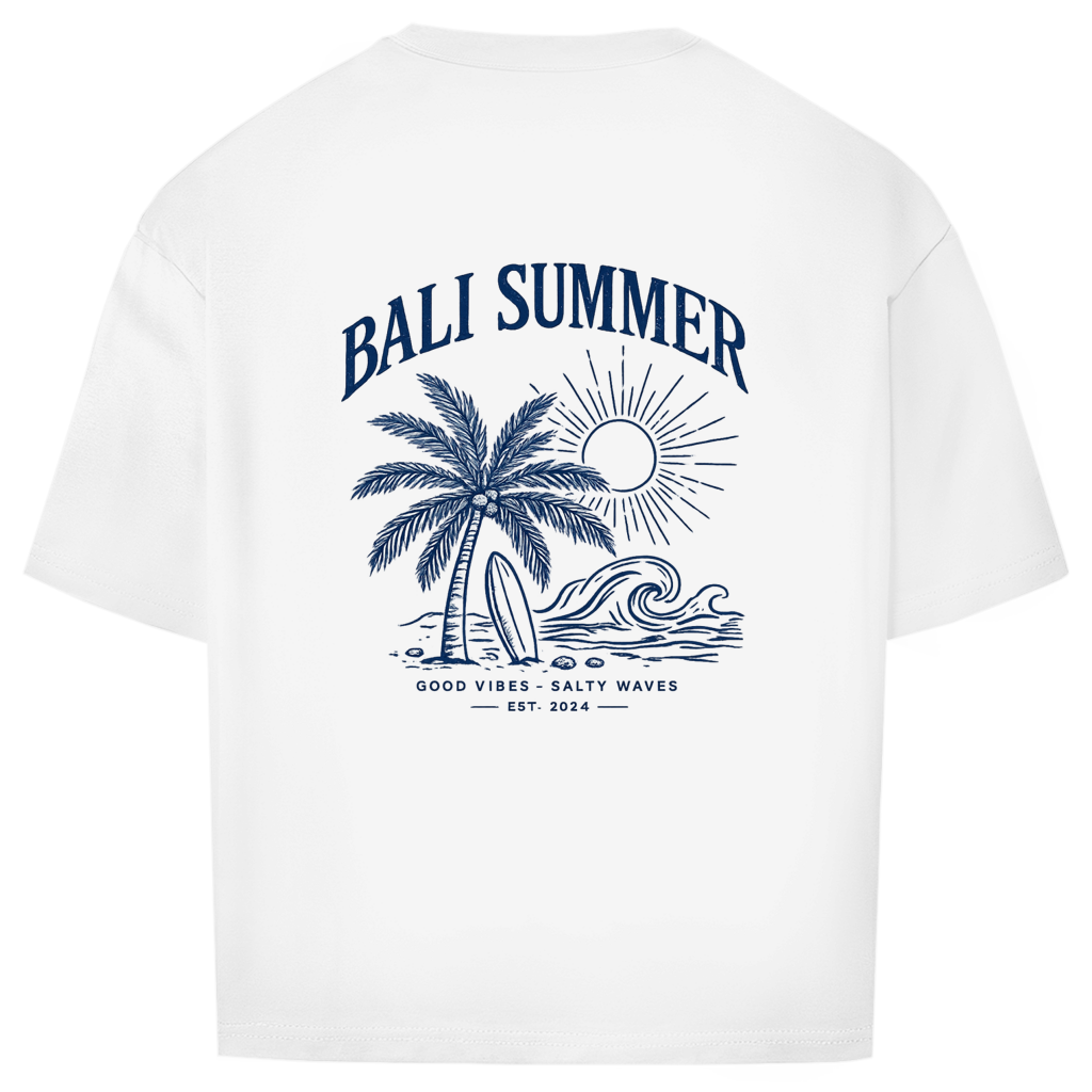 Oversize T-Shirt Bali summer blue