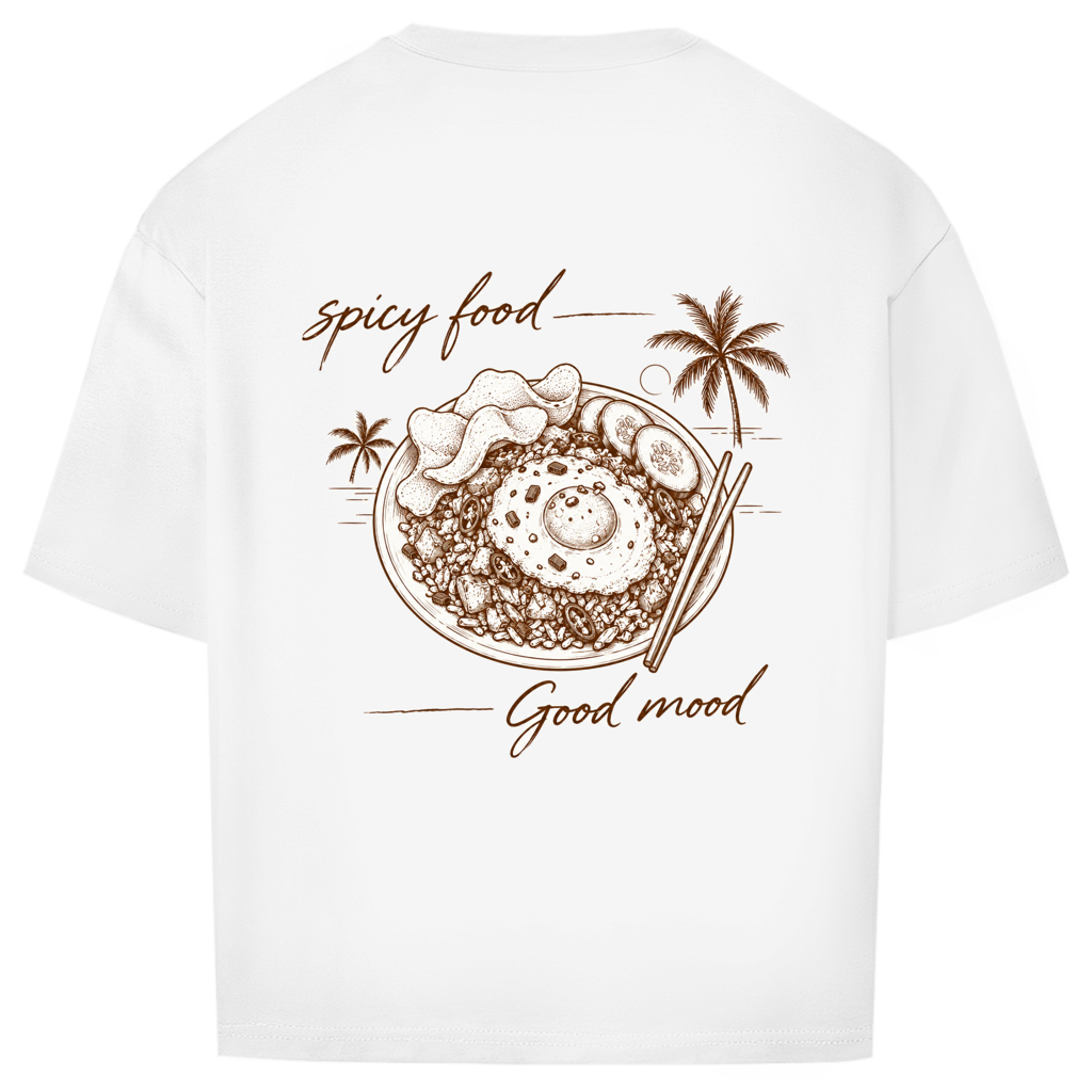 Oversize T-Shirt spicy food - Good mood