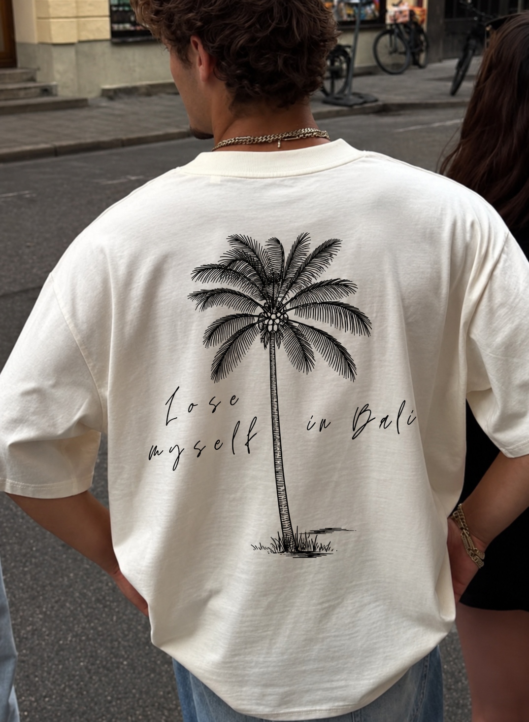 Oversize T-Shirt Lose myself in Bali