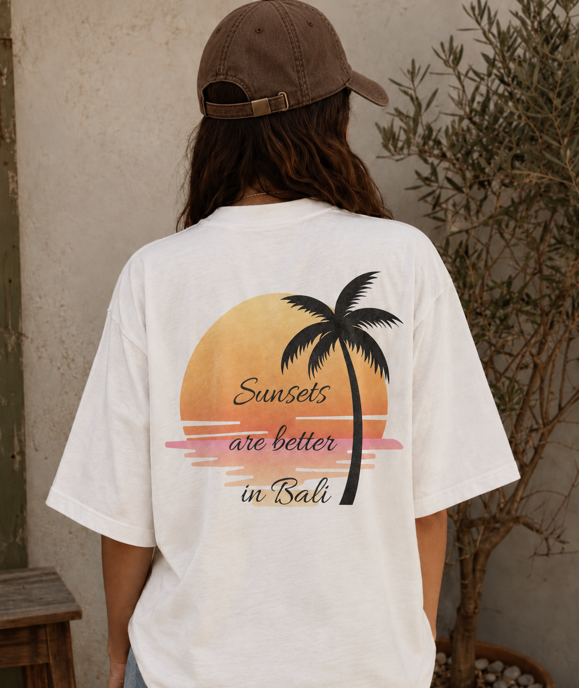 Oversize T-Shirt sunsets are better in Bali
