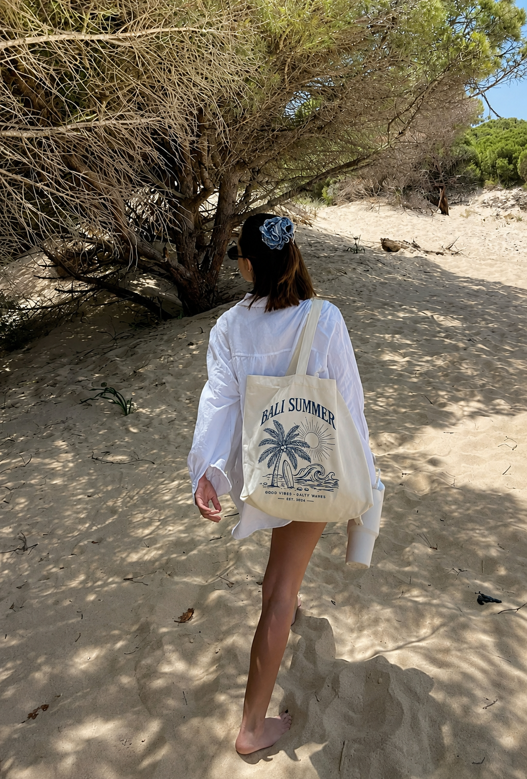 Tote Bag - Bali summer blue