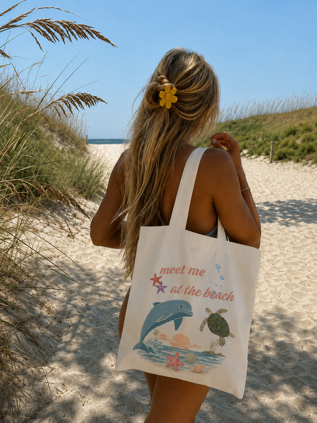 Tote Bag - meet me at the Beach