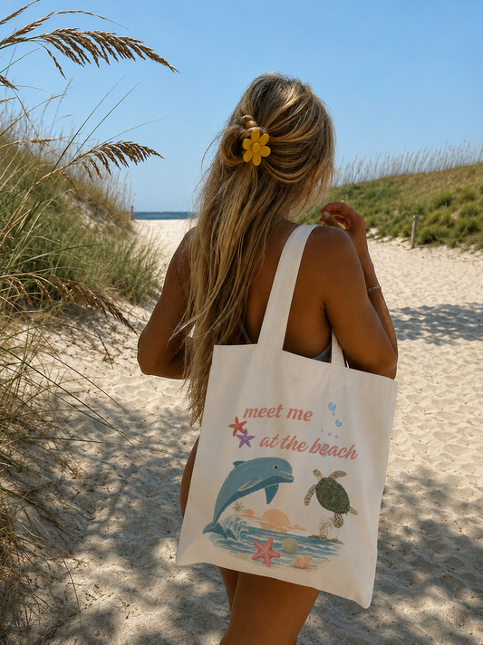Tote Bag - meet me at the Beach